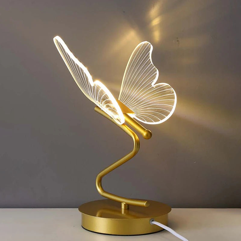 Transparent Butterfly Desk Lamp - RileyOutlet.com