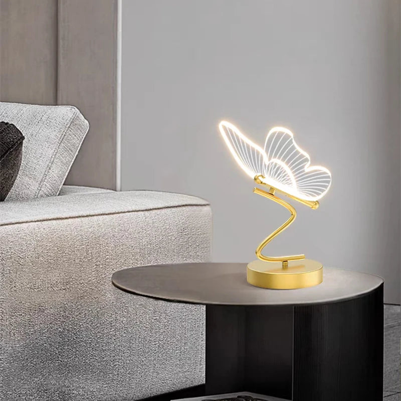 Transparent Butterfly Desk Lamp - RileyOutlet.com