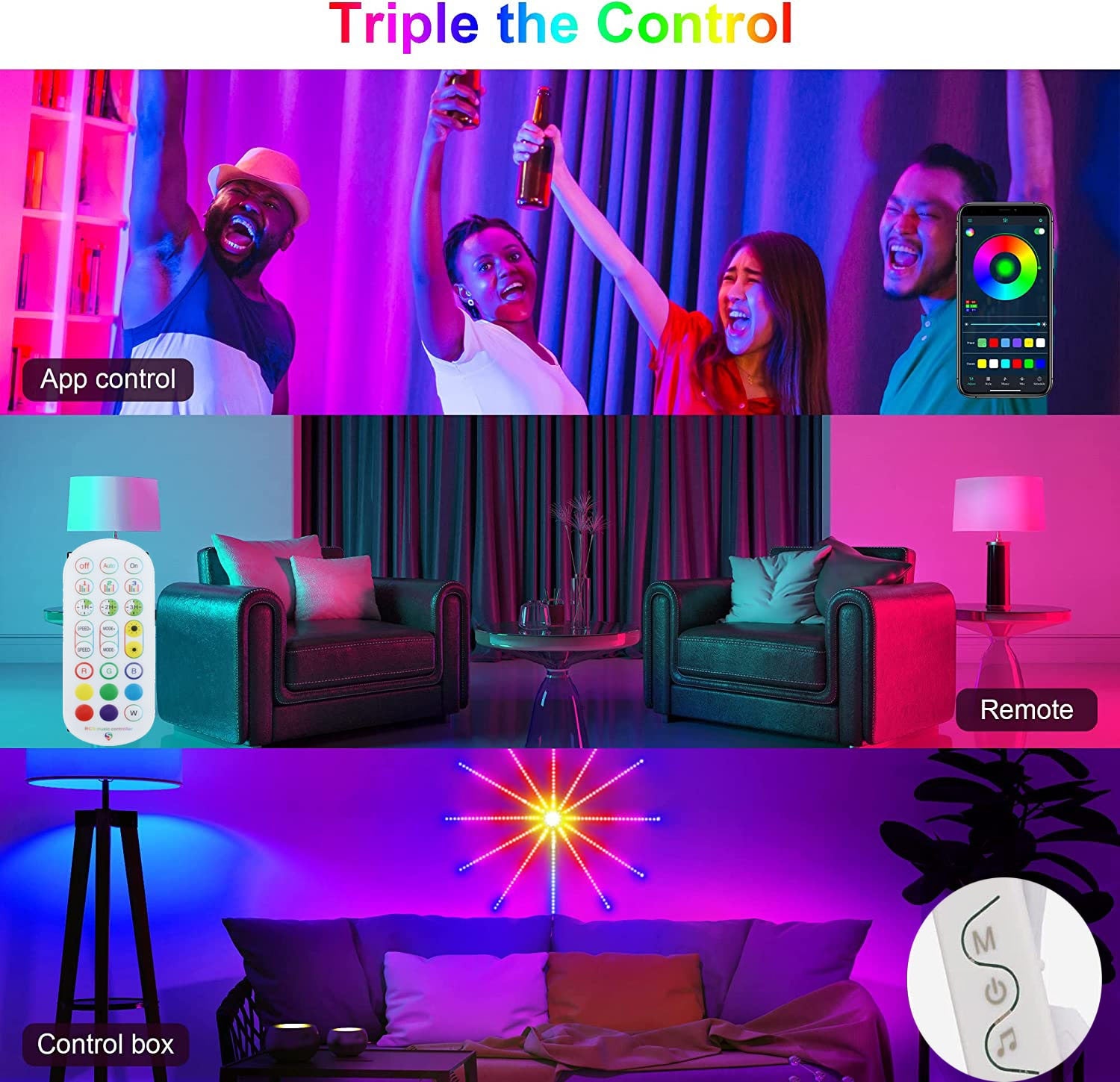 StarBurst LED Strip Lights - RileyOutlet.com