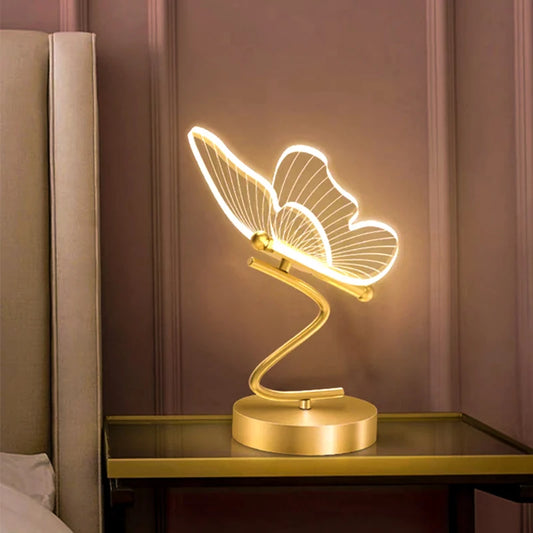 Transparent Butterfly Desk Lamp - RileyOutlet.com